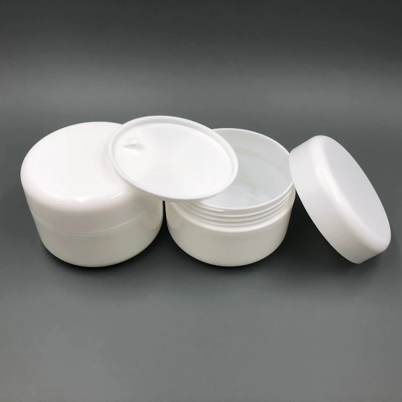 100 グラムラウンド空のプラスチッククリームジャー蓋 インナーキャップ 100 ミリリットル白プラスチックジャーポット化粧品容器 送料無料 個 Plastic Cream Jars Jar With Lidcream Jar Aliexpress