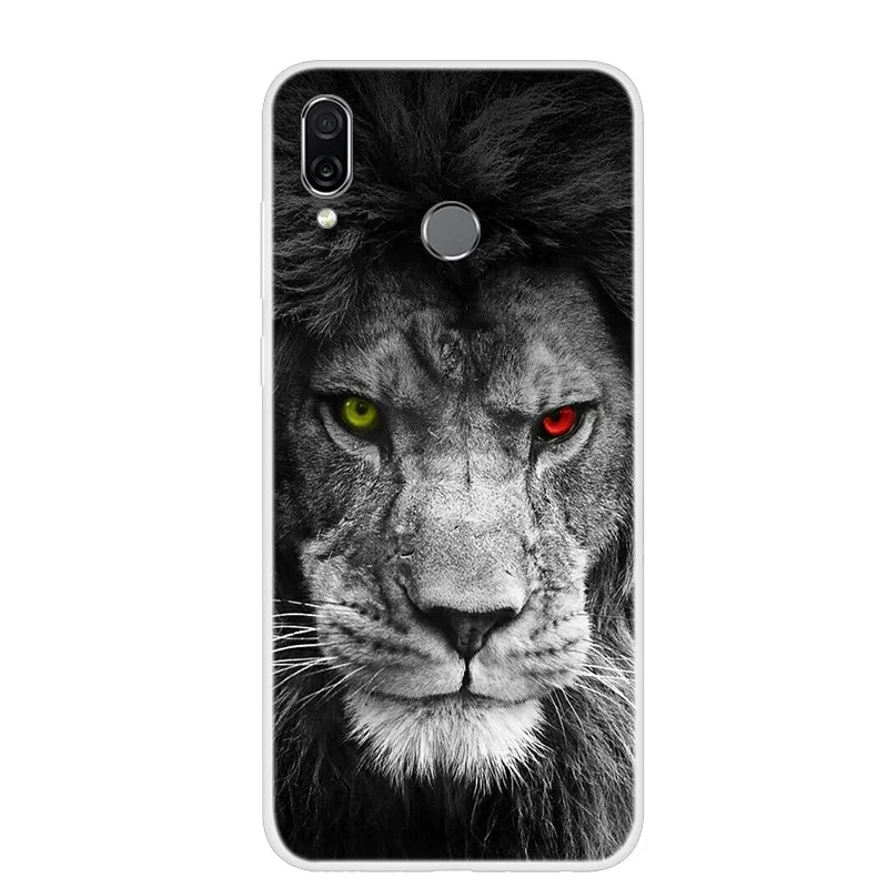 Chic Floral & Animal Print Soft TPU Silicone Case for Huawei Honor Play - 6.3 Protective Phone Cover