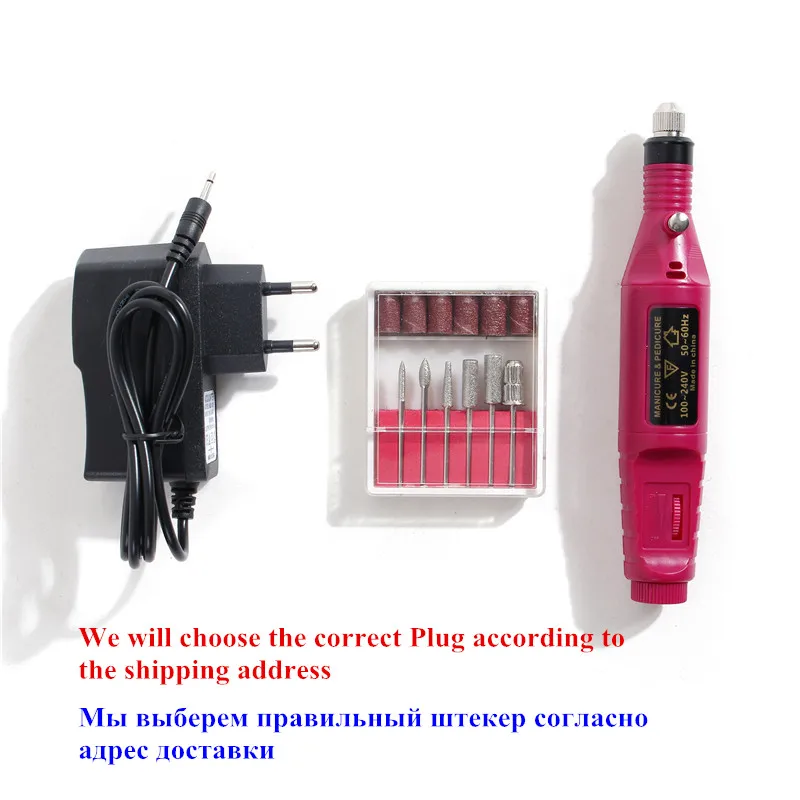 

6 Type 1 Set Professional Electric Nail File Drill Milling Cutter for Manicure Machine Nail Art Pen Pedicure Bits Nail Art Tools