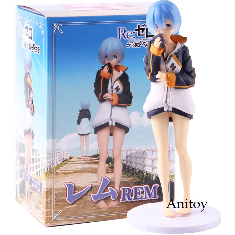 Re: zero Аниме Фигурка Кара хаджимеру Isekai Seikatsu Rem casual Ver. ПВХ Rem фигурка Коллекционная модель игрушки