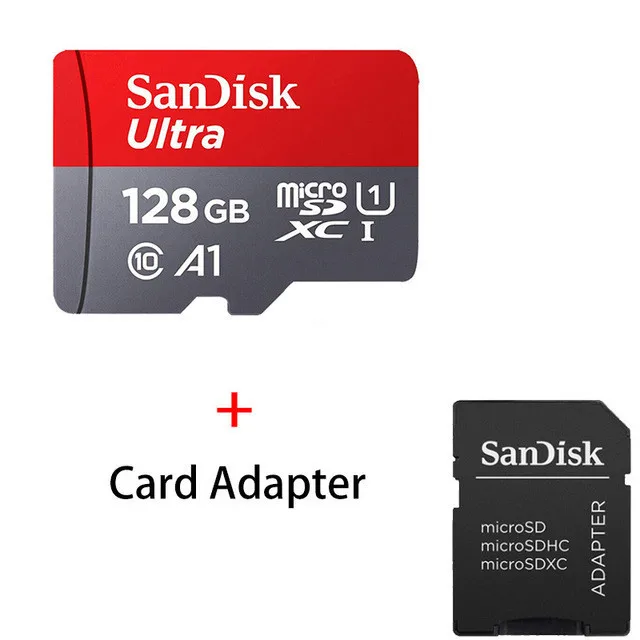 Двойной флеш-накопитель sandisk класса 10 карты памяти micro sd карта td 16 Гб оперативной памяти, 32 Гб встроенной памяти, 64 ГБ 128 80 Слот для карт памяти для телефона Мб/с и планшетные ПК ноутбук - Емкость: SDK-A1-128G