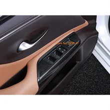 Auto Finestra del portello di vetro interruttore di pulsante del pannello ascensore bracciolo corrimano cornice cornice 4 pcs Per lexus es es200 es250 es300h es350 2018 2019