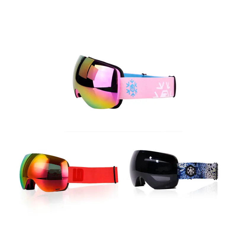 

Ski Snowboard Snow Goggles Design for Men Women with Spherical Detachable Lens UV Protection Anti-fog