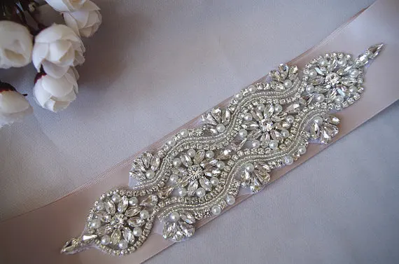 Crystal Bridal Sash Applique Bridal Headpiece Diy Sash Belt