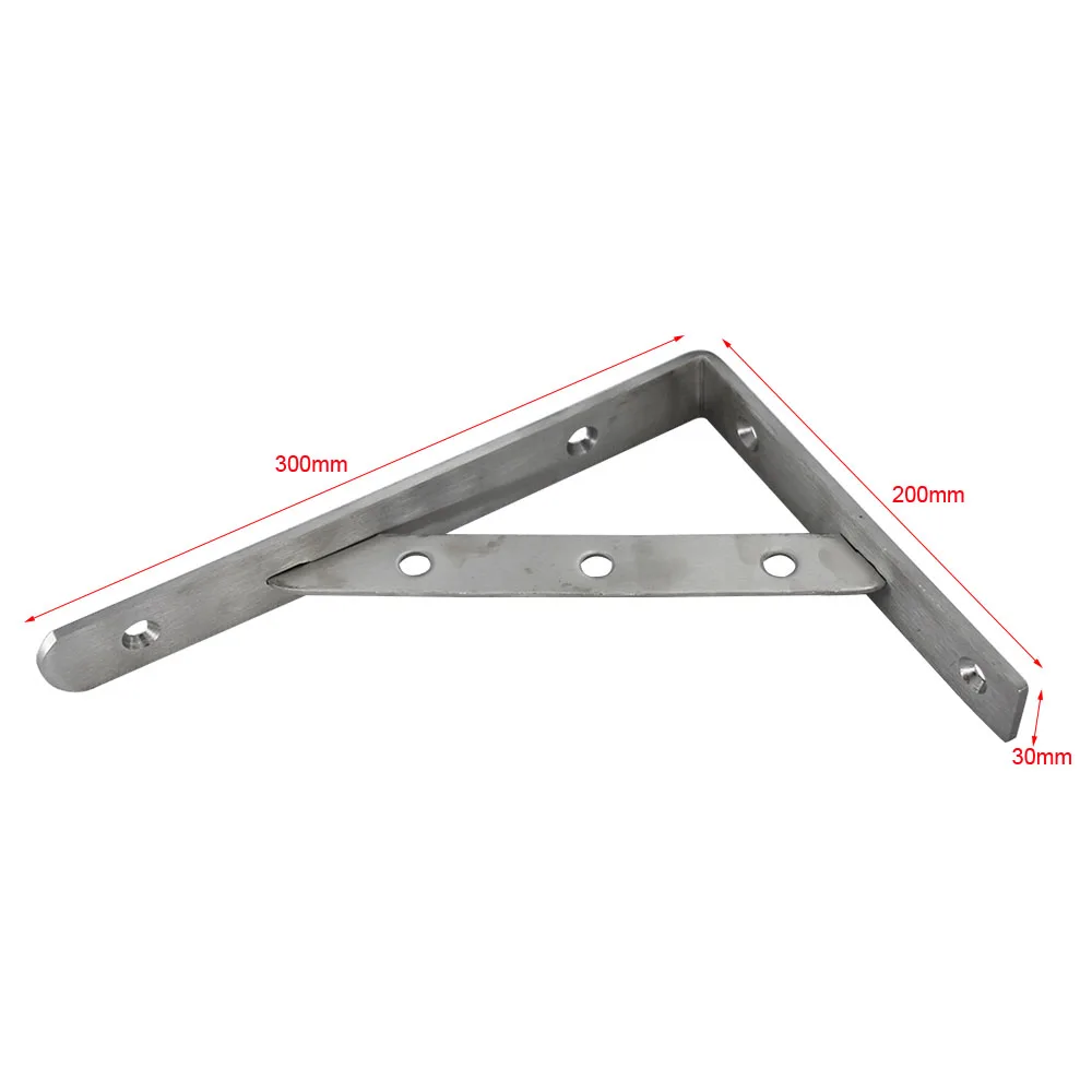 Настенный кронштейн из нержавеющей стали 12 дюймов 300x200 мм|triangle shelf bracket|shelf bracketsteel