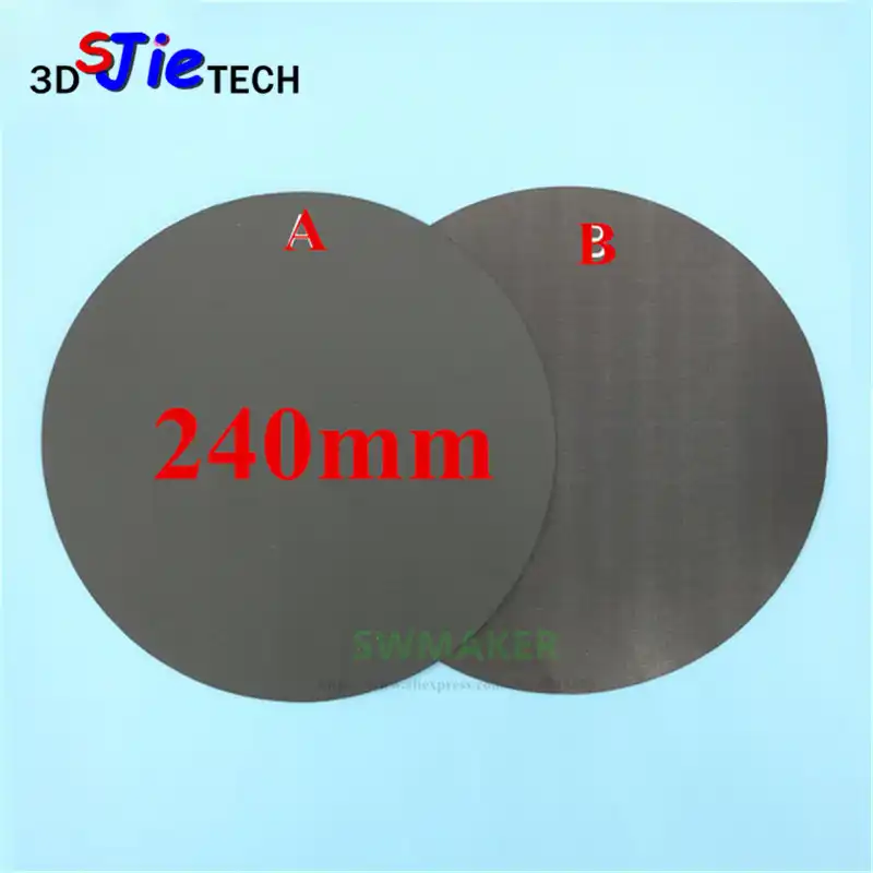 Runde 240mm Magnetische Kleber Druck Bett Band Print Aufkleber Bauen Platte Flexplatte Fur Diy Kossel Anycubic Delta 3d Drucker Teile Aliexpress
