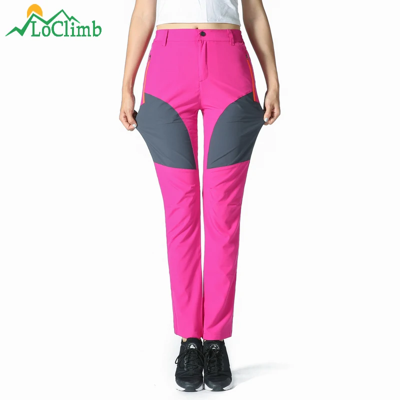 LoClimb estirar las mujeres de campamento de verano Pantalones de senderismo al aire libre de las mujeres de secado rápido Pantalones de deporte, turismo, ciclismo senderismo pantalones AW165 LoClimb estirar las mujeres de campamento de verano Pantalones de senderismo al aire libre de las mujeres de secado rápido Pantalones de deporte, turismo, ciclismo senderismo pantalones AW165
