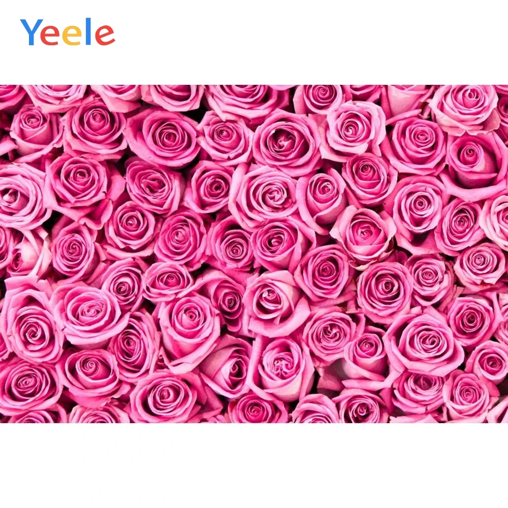 

Yeele Fresh Blossom Rose Flowers Pink Wallpapers Personalized Photography Backdrops Photographic Backgrounds For Photos Studio
