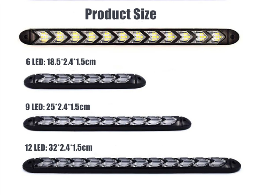 2 шт. Автомобильный светодиодный DRL Дневной ходовой светильник Стайлинг динамический стример поток Янтарный сигнал поворота Предупреждение рулевое управление противотуманная лампа день 12 В