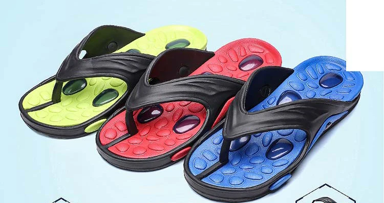 Summer Men Flip Flops Male Mixed Color Slippers Men Casual PVC EVA Shoes Summer Fashion Flats Comfortable Sandals Size 40~45