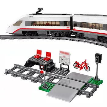 

IN STOCK The High-Speed Passenger Compatible City Train Building Blocks Bricks Kids Toys Gifts