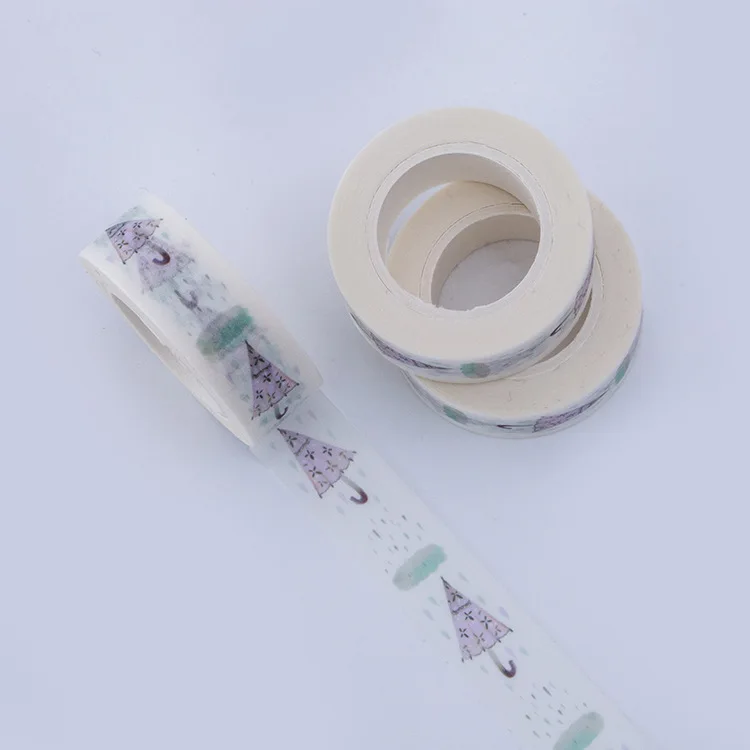 

1pc Kawaii Umbrella Washi Tape DIY Scrapebooking Sticker Rain Decorative Masking Tape Paper Material Escolar Photo Album