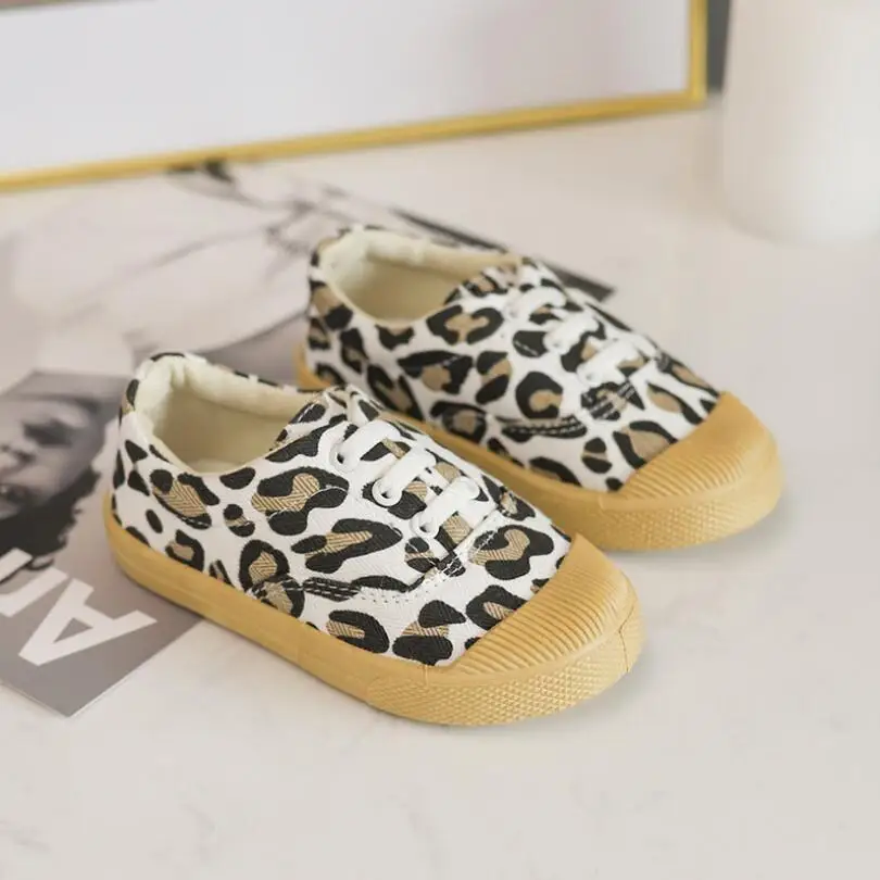 

Size 21-30 Child Sneakers Canvas Shoes For Baby Toddlers Shoes Soft Bottom Cow Sole Child Baby Girls Sneaker Canvas