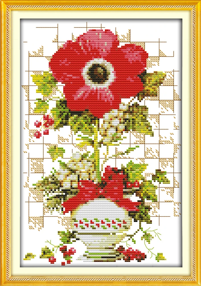

Sunflower, counted printed on fabric DMC 14CT 11CT Cross Stitch kits,embroidery needlework Sets Home Decor