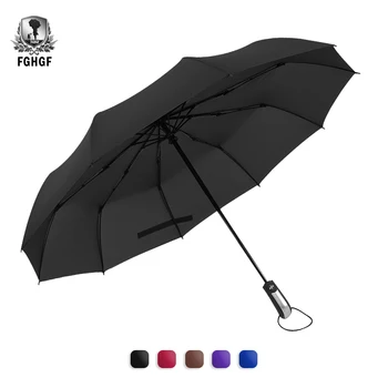 

FGHGF Strong Windproof Super Wide 46 Inch Big Automatic 10-Rib Folding Umbrella Outdoor Guarda Chuva Parasol Paraguas
