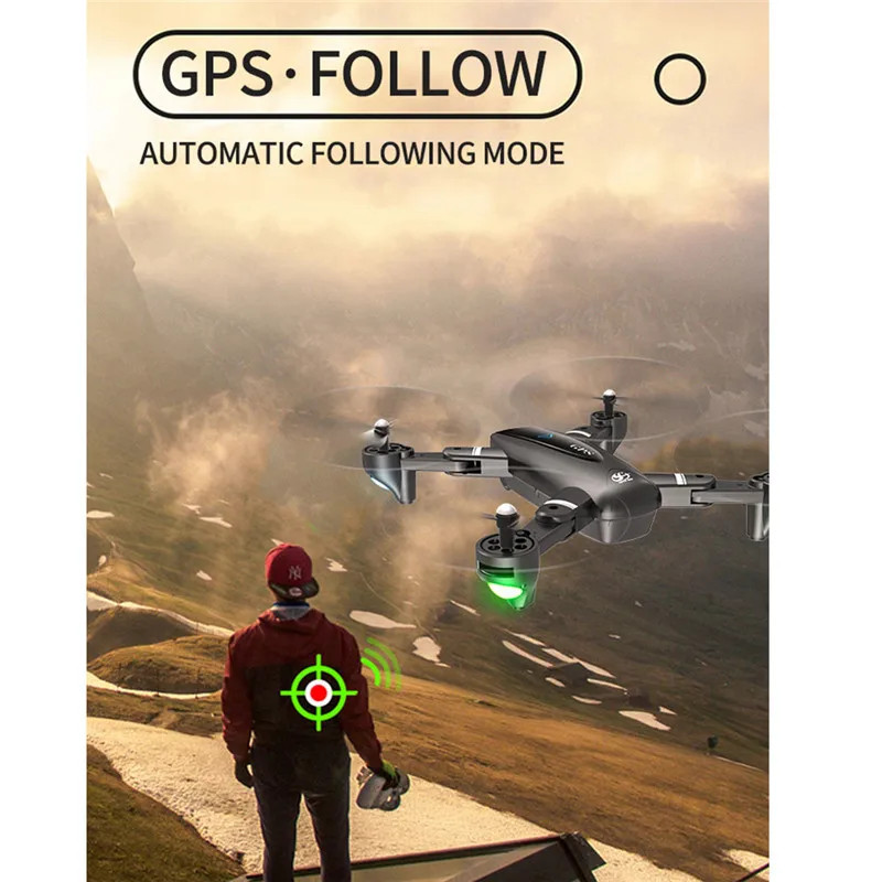 S167 gps расположение WI-FI 4K Камера Квадрокоптер с дистанционным управлением складной Selfie Remote Управление Дрон 2,4G/5G 4 канала 6-Axis гиродроны