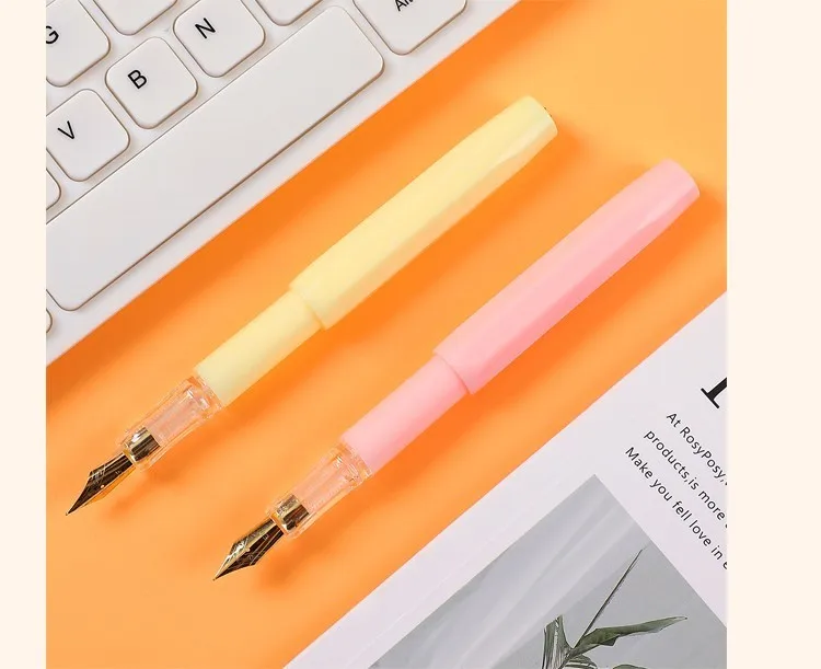 1 шт., милые яркие цвета, EF перо, перьевая ручка, роскошные перьевые ручки для студентов, офиса, ручка для письма, скрапбук, сделай сам, школьные принадлежности