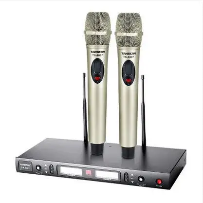 

Takstar TS-8807 UHF Wireless Microphone Dual channel UHF wireless LCD-displays Key lock function reliable sound synthesis