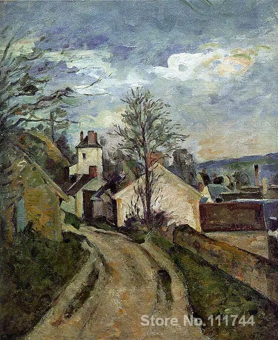 

art impressionism The House of Dr. Gachet in Auvers Paul Cezanne paintings reproduction High quality Hand painted