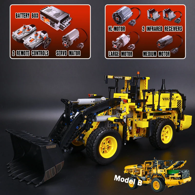 

DHL 20006 Technic Series Volvo L350F Wheel Loader Model Set Building Blocks Bricks Compatible with 42030 Kids Toy Education Gift