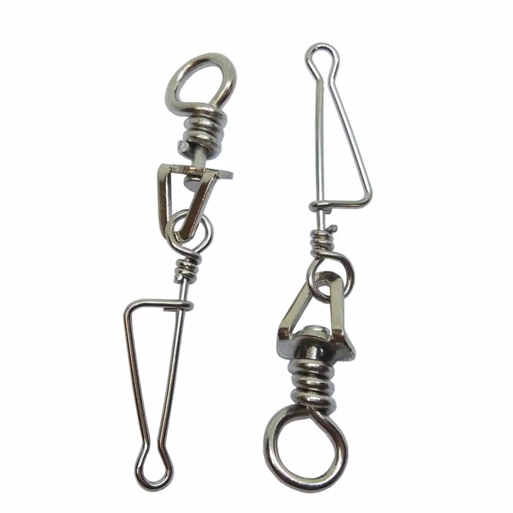 20 pieces Fishing Swivel Snap Minus with Italian Snap 4 Stainless