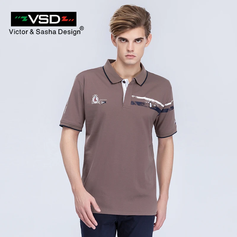 

VSD Summer Casual Polo Shirt For Men's Solid Turn Down Collar Short Sleeved Fashion Slim Fit Brand Clothing Bussiness Male Y6801