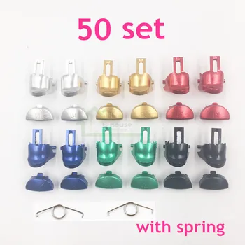

50 set Metal Aluminum Button L1 R1 L2 R2 Trigger Button with Spring for Sony PS4 Pro PS4 4.0 Controller