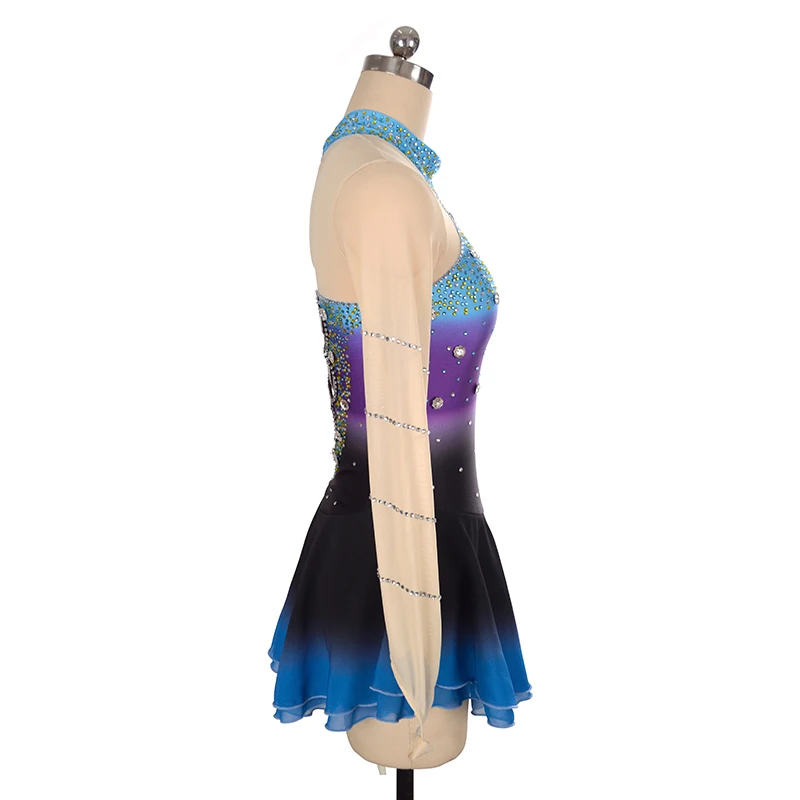 Nasinaya Figure Skating Dress Customized Competition Ice Skating Skirt for Girl Women Kids Patinaje Gymnastics Performance 100