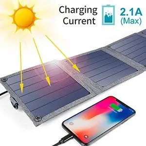 CHOETECH 14 Вт Солнечное зарядное USB устройство складное зарядное устройство для телефона для путешествий с Солнечная энергия солнечная панель водонепроницаемая для iPhone 11/X/8/7/6s/Plus