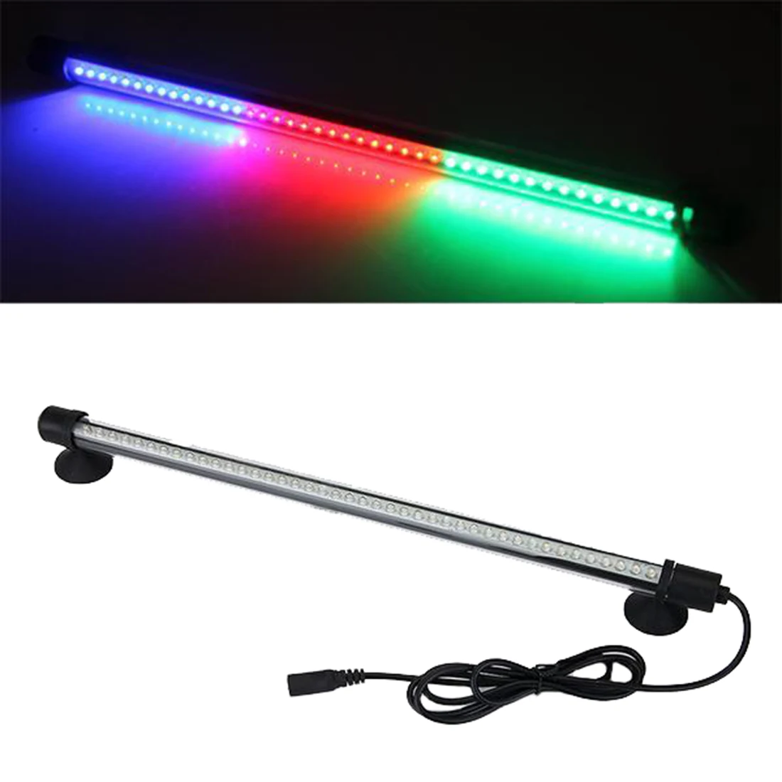 Underwater 42 LED Aquarium Waterproof Lighting Moonlight Strips lamp 100V-240V Fish Tank