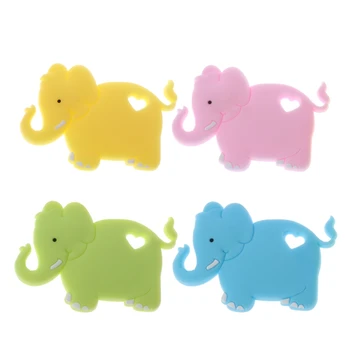 

Elephant Baby Silicone Teether DIY Teething Necklace Pendant Infant Teething Toy