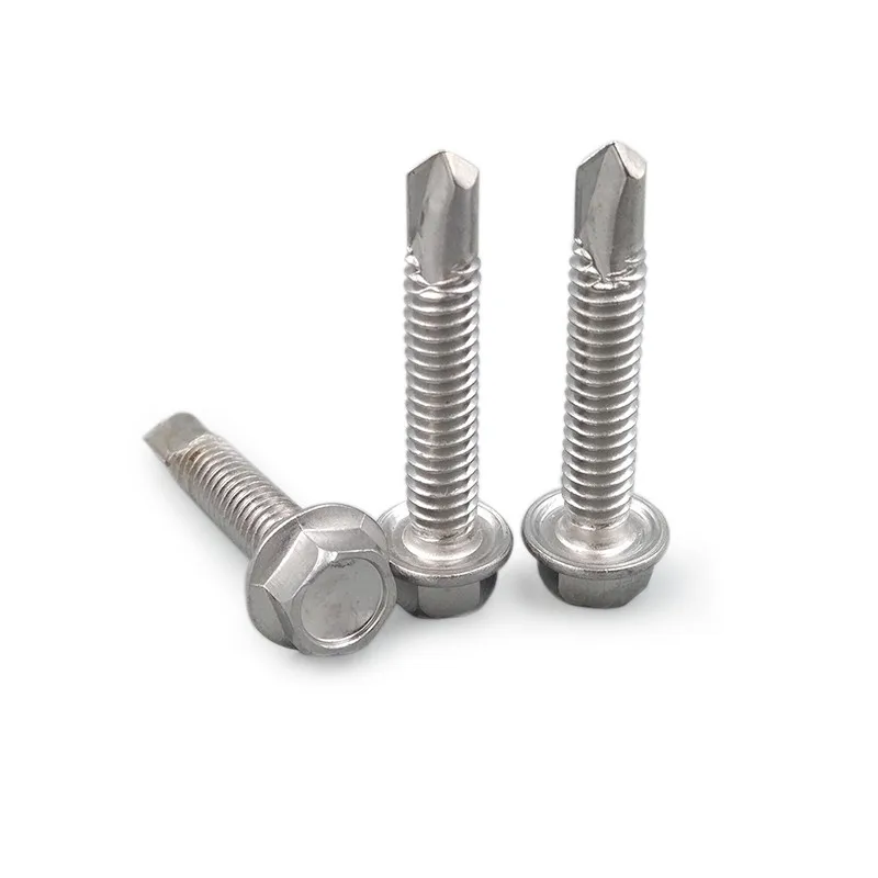 

ST4.2 ST4.8 304 STAINLESS STEEL A2 Roofing Screws Tapping Screws Self Drilling Sheet Hexagon Head Drilling Screws