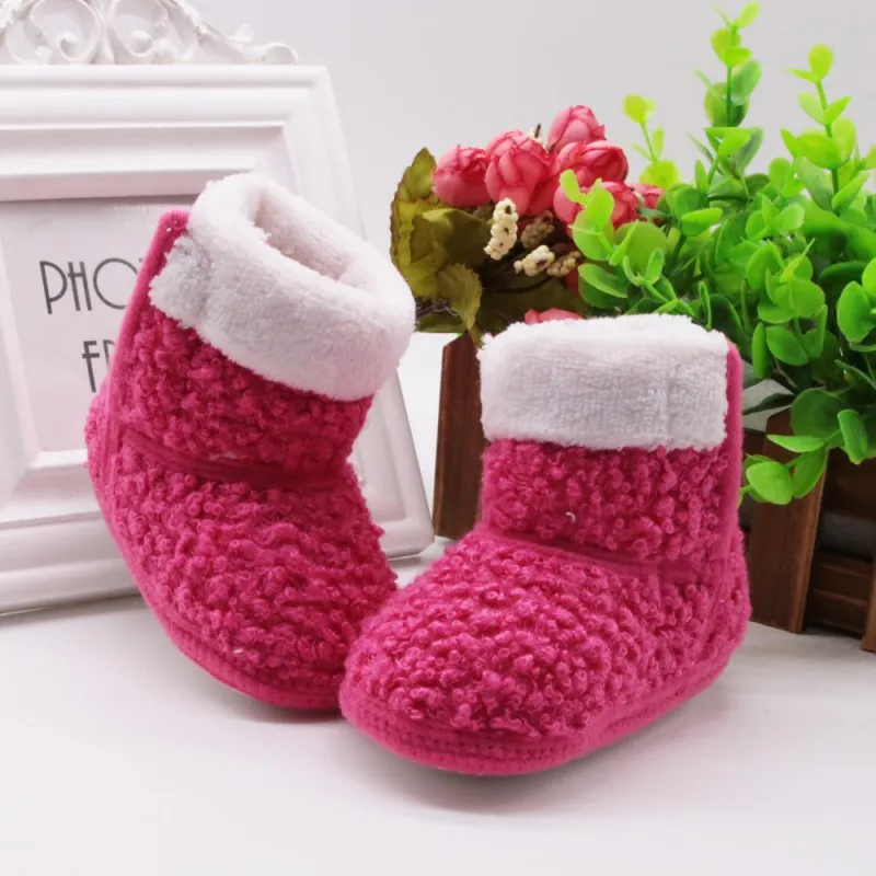Ботинки для маленьких девочек; детская обувь для обучения и прогулок; сезон осень-зима; Толстая Теплая обувь; модная детская обувь
