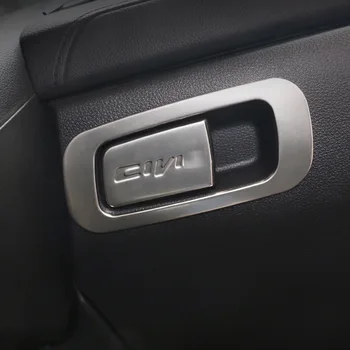 

For Honda CIVIC 2016 2017 2018 2019 2020 2021 Car glove box compartment handle decoration hatchback coupe si sedan Accessories
