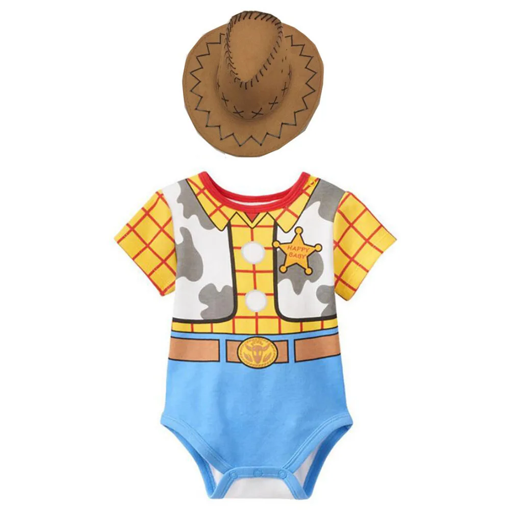 

2019 Halloween Party Cosplay Cowboy Toy Story Woody Costume With Hat For Kid