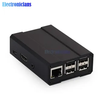 

Black Premium Aluminum Alloy Metal Case Shell Raspberry Pi 3 Model GPIO Necessary Port Enclosure Box For Pi 2 B Model B+
