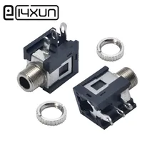 EClyxun 2 шт 3,5 мм моно Джек 3,5 мм 3Pin аудио разъем гарнитура PJ-376M DIP Наушники diy части