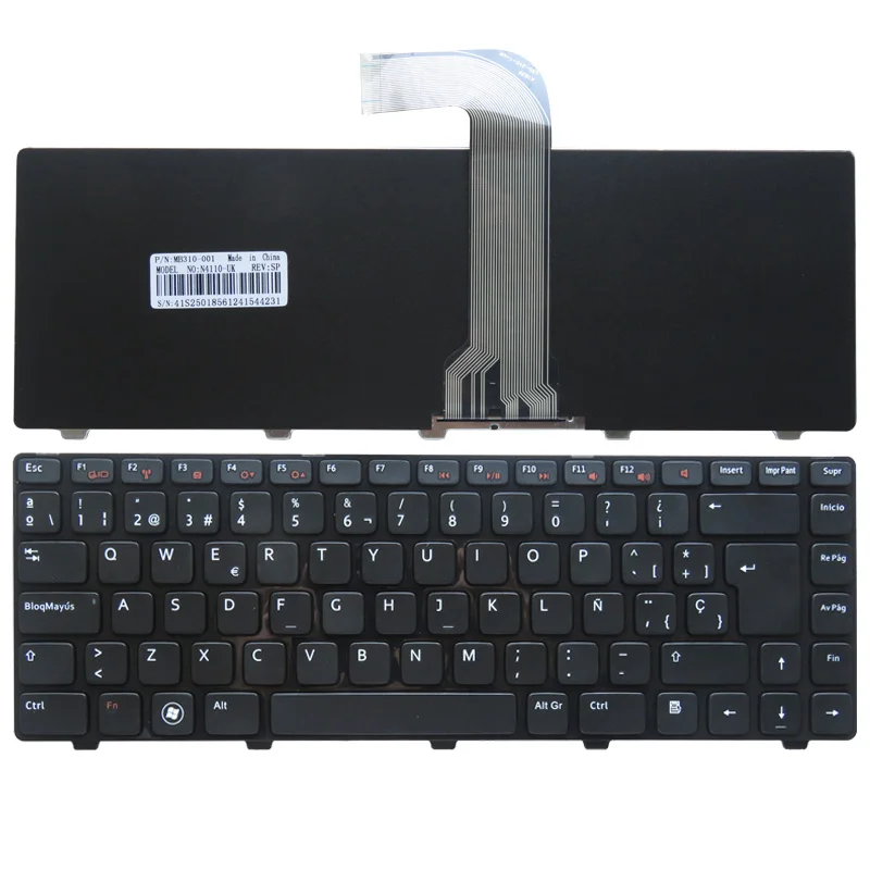 Испанская клавиатура для ноутбука DELL Vostro 3550 XPS L502 N4110 N4120 M4110 N4050 M4040 N5050 M5050 M5040 N5040 SP Клавиатура