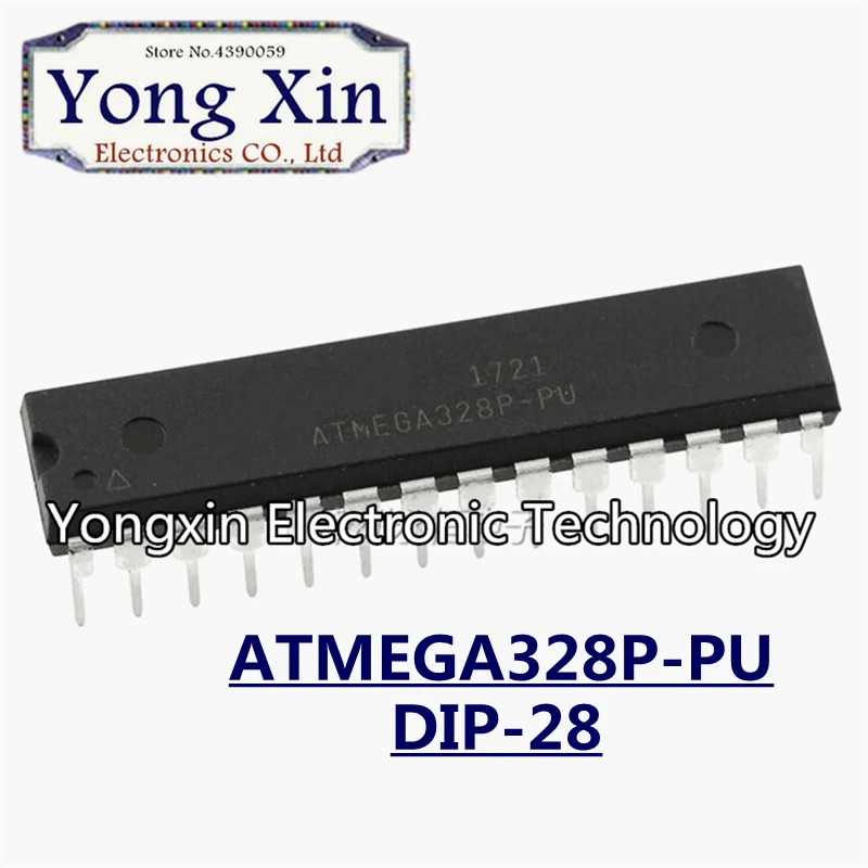 

Free shipping 5pcs/lot Embedded - Microcontrollers ATMEGA328P-PU 328 328P DIP28