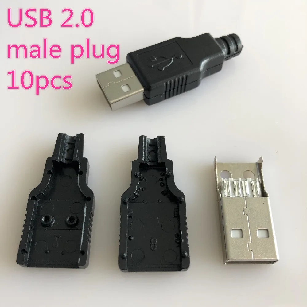 10 шт./лот YT2151 USB 2,0 мужской/женский разъем для сварки данных OTG разъем линии DIY аксессуары Прямая поставка