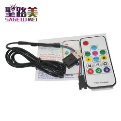 2812b 2811ic DC5V светодиодный Pixel цифровой полноцветный полосы света RGB светодиодный USB контроллер с РЧ-пультом USB разъем Управление Бесплатная