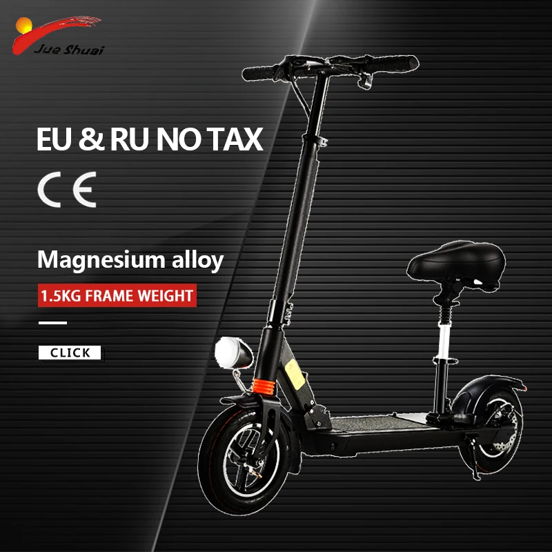 Top 48V 10 inch Electric Scooter Adult Foldable With Seat Scooter Motor Powerful Skateboard Hover Board Patinete Electrico Scooter 0