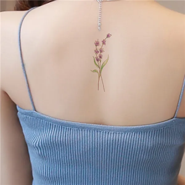 Про водостойкая временная татуировка наклейка поддельная Татуировка тату Лаванда оливковая ветка Лотос деревья цветок SYA013 - Цвет: XL15