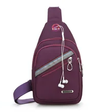 Универсальные унисекс дорожные нагрудные пакеты! Популярные женские езда нагрудные карманы и маленькая Повседневная сумка модные однотонные мужские нейлоновые переноски