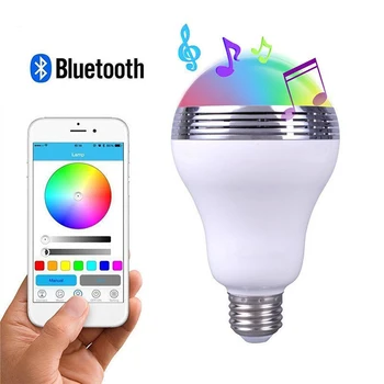 

DOITOP 6W Wireless Bluetooth Speakers Smart APP Control Dimmable RGB LED Light Music Bulb Loudspeaker Box Night Lamp B3 el