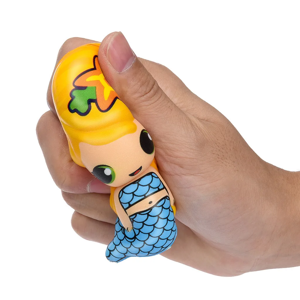 Игрушка-давилка Kawaii Русалка замедлить рост крем Ароматические снятие стресса игрушечные лошадки подарки Squishies Дети Детские подарки