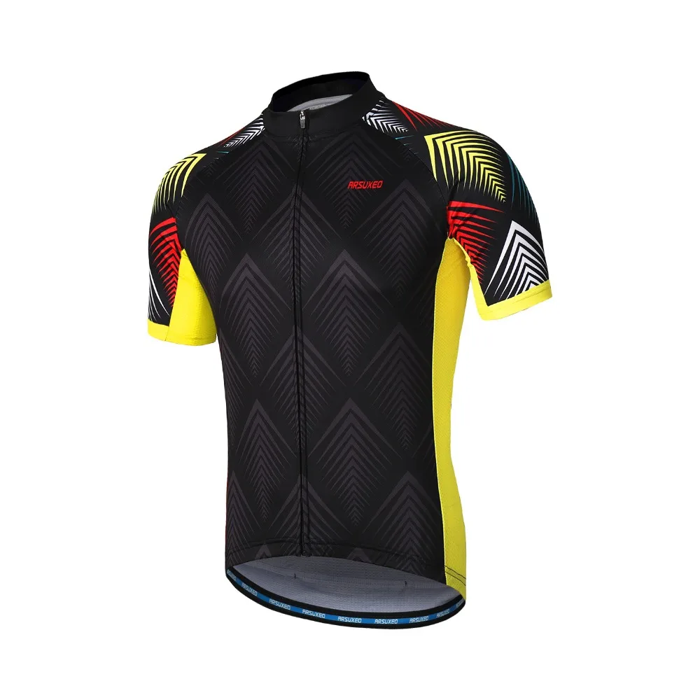 ARSUXEO, мужские майки для велоспорта, топы, летние, для гонок, одежда для велоспорта, быстросохнущая, короткий рукав, для горного велосипеда, велосипедная рубашка, Ciclismo z84