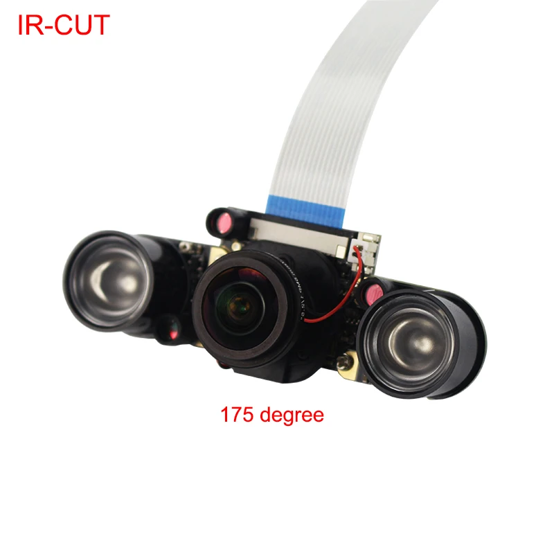 Raspberry Pi 4 IR CUT Camera Night Vision Focal Adjustable 5MP Fish Eye Auto Switch Day Night
