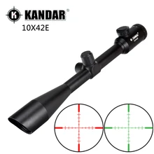 KANDAR 10X42 " интегральный Зонт оптический прицел красный зеленый с подсветкой P4 сетка охотничий прицел классический Охотник прицел