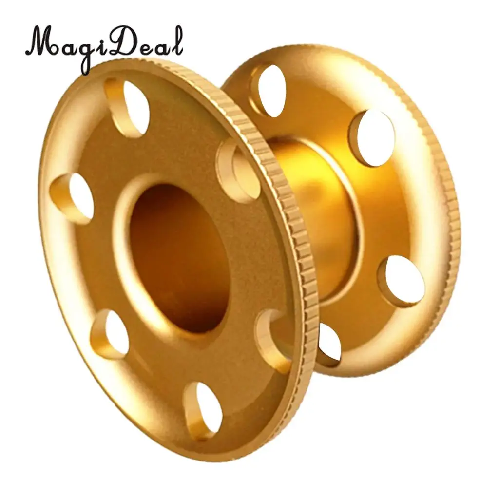 MagiDeal Durable Aluminum Scuba Diving Finger Spool Dive Reel Snorkeling Guide Line Spool for Water Sports Snorkeling Accessory